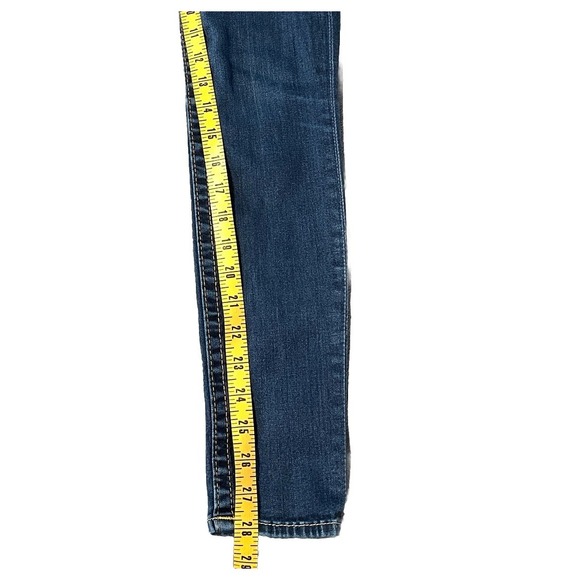 True Religion Jeans Womens 25 Blue Misty Skinny Stretch Denim Made in USA Flap - Picture 12 of 12